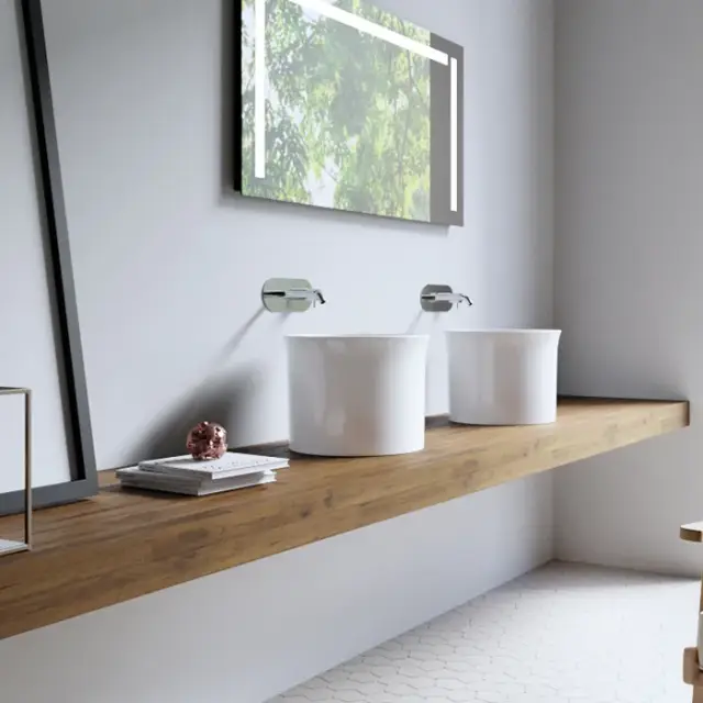 Kerasan The new yorker Раковина чаша d40x26h см, без перелива, без д/к, цвет: Bianco 564401