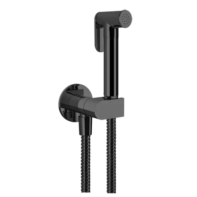 Gessi Гигиенический душ без смесителя, 1 вид струи, дл. шланга 125 см, цвет: black metal brushed PVD 45126#707