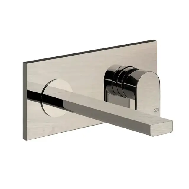 Gessi Via Manzoni Смеситель для раковины встраиваемый, излив 20,9 см, цвет: finox brushed nickel 44895#149