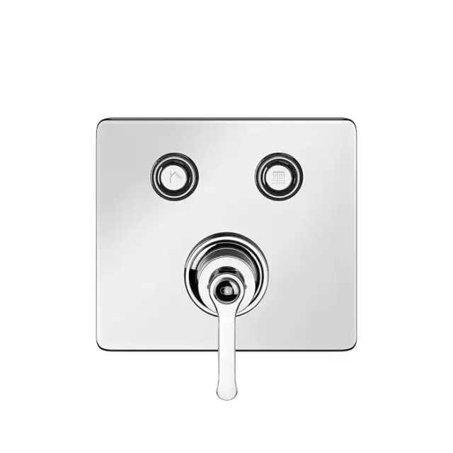 Gessi Hi-Fi Eclectic Смеситель для ванны встраиваемый на 2 потребителя, внешняя часть, цвет: chrome 65242#031