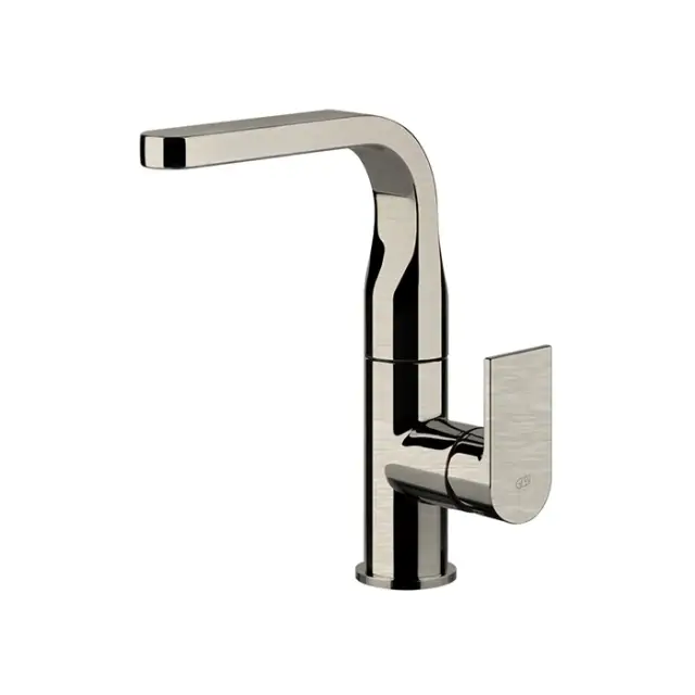 Gessi Via Manzoni Смеситель для раковины с донным клапаном однорычажный, цвет: finox brushed nickel 47123#149