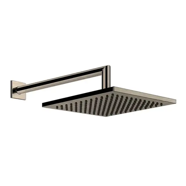 Gessi Emporio Shower Верхний душ 20x20 см, кронштейн настенный 35 см, цвет: finox brushed nickel 47286#149