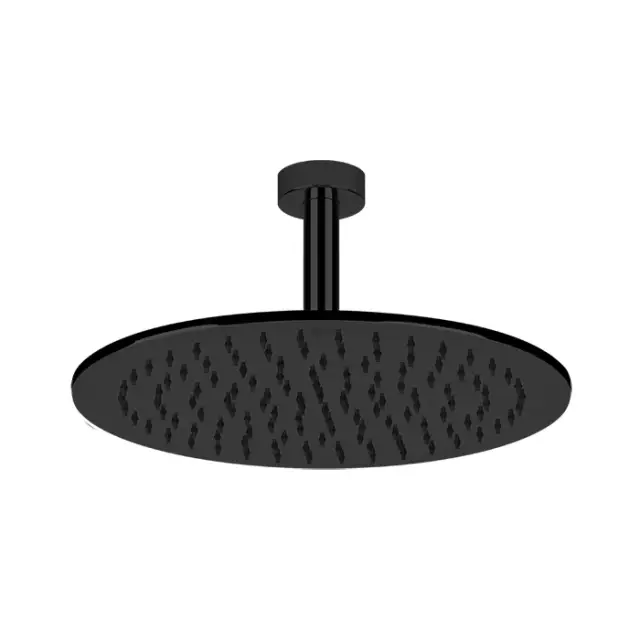 Gessi Emporio Shower Верхний душ 30 см 1 вид струи, кронштейн потолочный 25,9 см, цвет: matte black 47370#299