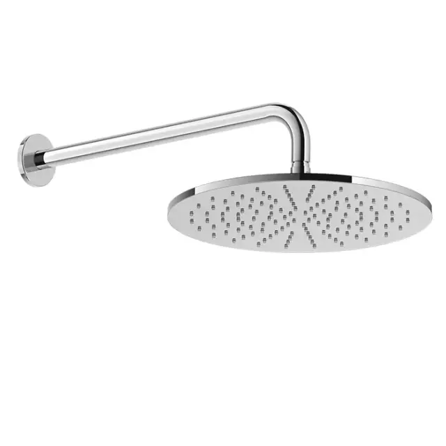 Gessi Emporio Shower Верхний душ 30 см 1 вид струи, кронштейн настенный 36,8 см, цвет: chrome 47384#031
