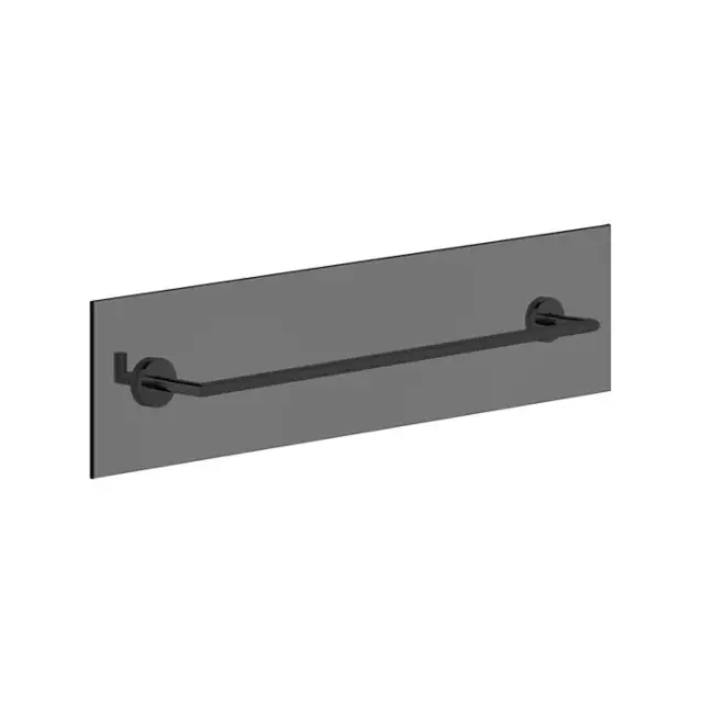 Gessi Tondo Полотенцедержатель для крепления на стекло, 60 см, цвет: matte black 63728#299