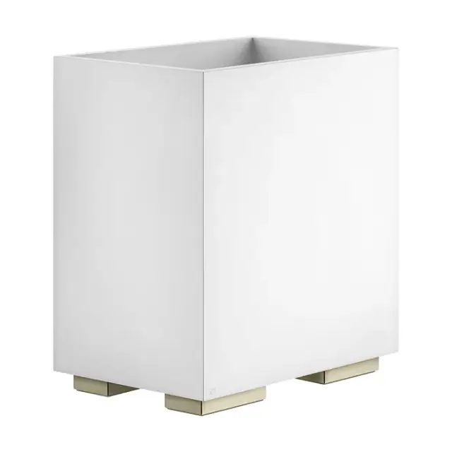 Gessi Inverso/Rettangolo Корзина для мусора без крышки напол., белая, цвет: warm bronze brushed PVD 20990#726
