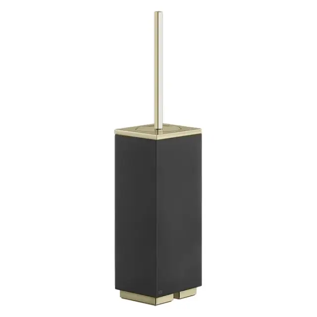 Gessi Inverso/Rettangolo Ершик для унитаза напольный, с латунной колбой, цвет: brushed brass PVD 20844#727
