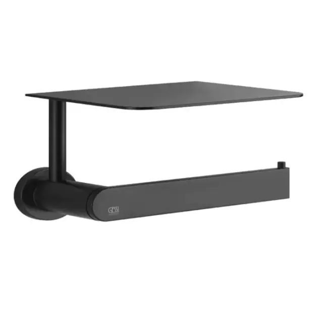 Gessi Emporio Держатель для туалетной бумаги подвесной, с крышкой, цвет: matte black 38855#299