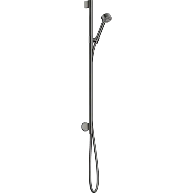 Axor One Душевой гарнитур: лейка 1 вид струи EcoSmart, штанга 96 см, цвет: полированный черный хром 48791330