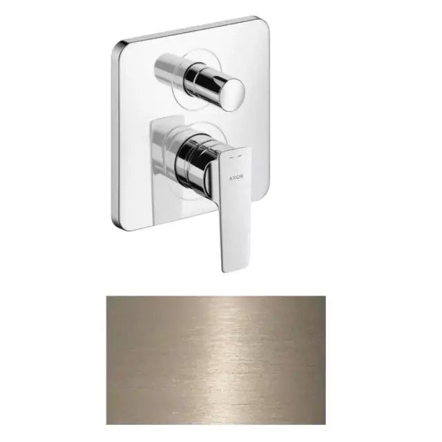 Axor Citterio E Смеситель для ванны встраиваемый на 2 потребителя, цвет: шлифованный никель 36455820