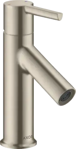 Axor Starck Смеситель для раковины на 1 отверстие с донным клапаном, цвет: шлифованный никель 10102820