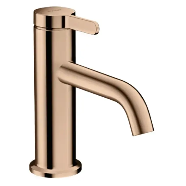 Axor One Смеситель для раковины на 1 отверстие с донным клапаном, цвет: полированное розовое золото 48001300