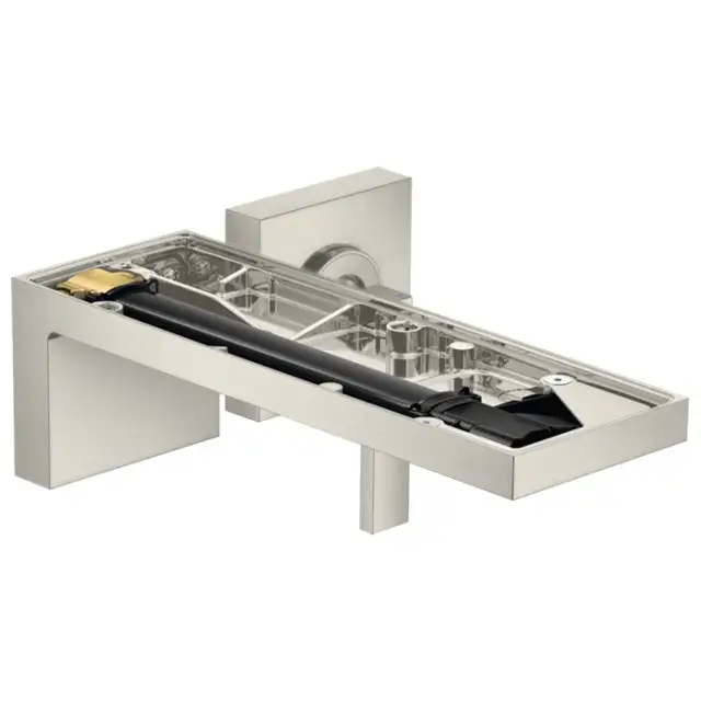 Axor MyEdition Смеситель для раковины встраиваемый внеш. часть, с дон. кл., цвет: нержавеющая сталь 47062800