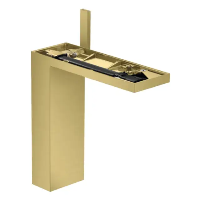 Axor MyEdition Смеситель для раковины высокий на 1 отверстие с дон. клап., цвет: шлифованная латунь 47022950