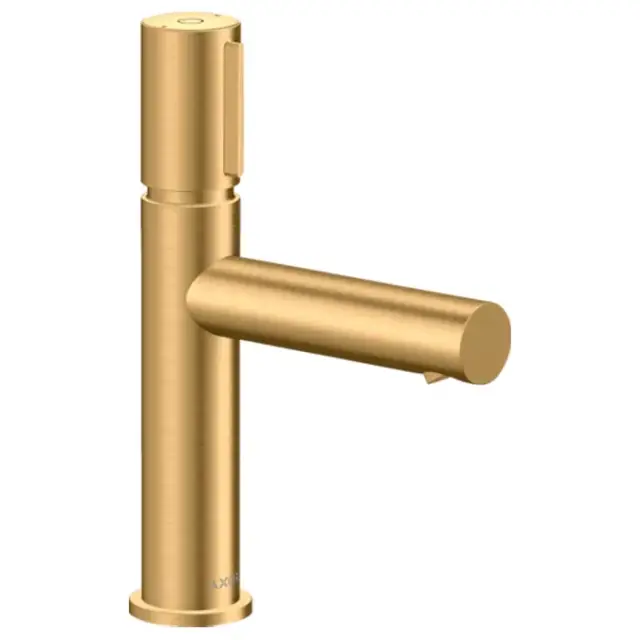 Axor Uno Смеситель для раковины на 1 отверстие с донным клапаном, цвет: шлифованная латунь 45012950