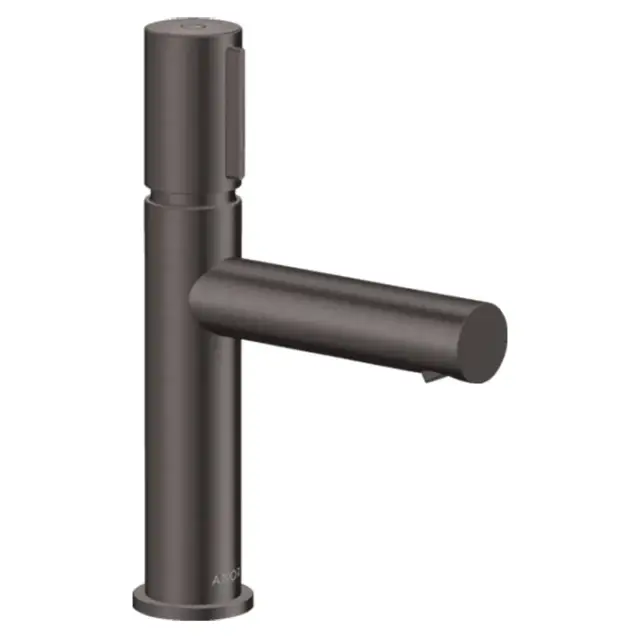 Axor Uno Смеситель для раковины на 1 отверстие с донным клапаном, цвет: шлифованный черный хром 45012340