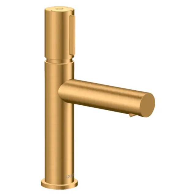 Axor Uno Смеситель для раковины на 1 отверстие с донным клапаном, цвет: шлифованное золото 45012250