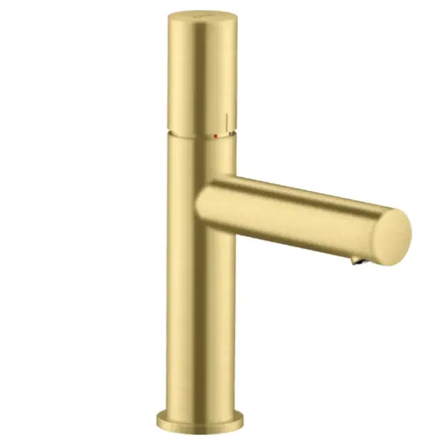 Axor Uno Смеситель для раковины на 1 отверстие с донным клапаном, цвет: шлифованная латунь 45002950