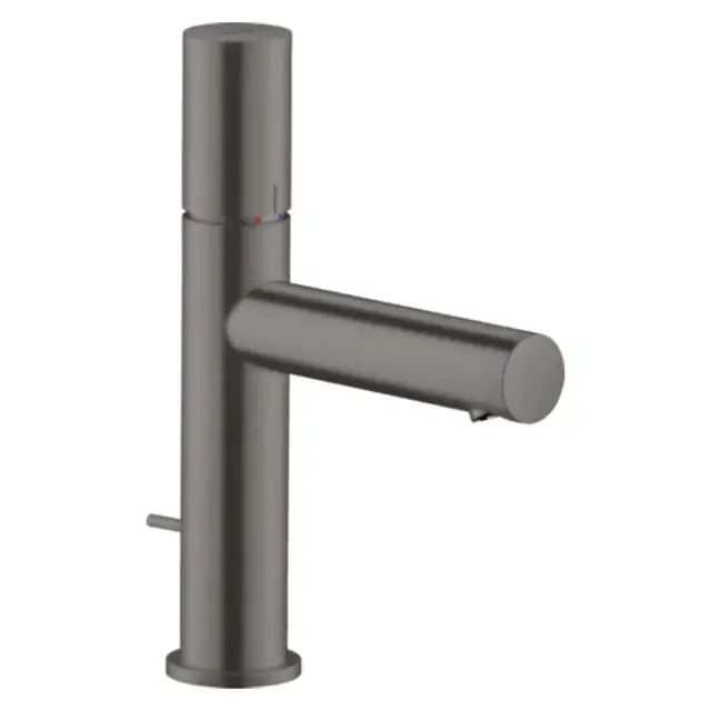 Axor Uno Смеситель для раковины на 1 отверстие с донным клапаном, цвет: шлифованный черный хром 45001340