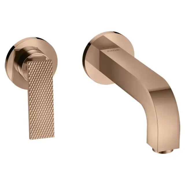 Axor Citterio Смеситель для раковины встраиваемый, внешняя часть, с д/к, цвет: полир. красное золото 39181300