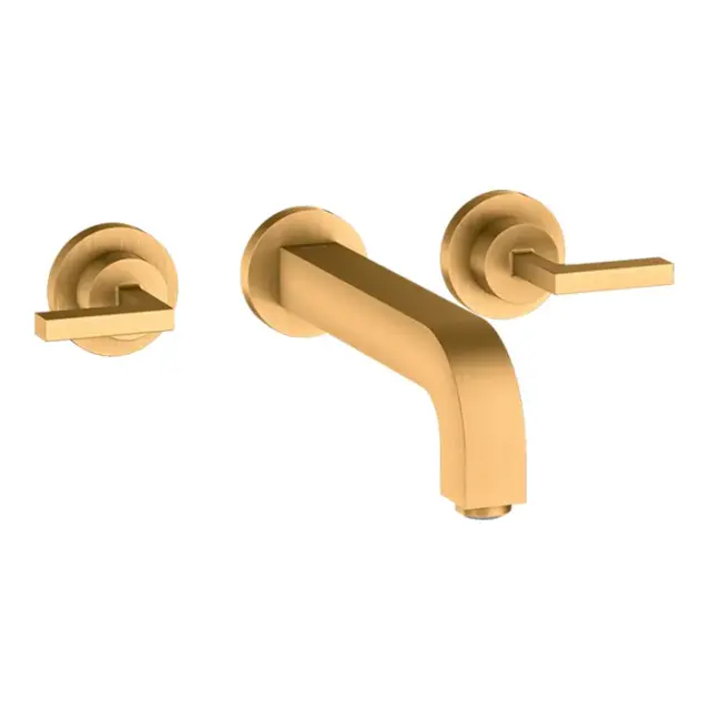 Axor Citterio Смеситель для раковины встраиваемый внешняя часть, с д/к, цвет: шлифованное золото 39147250