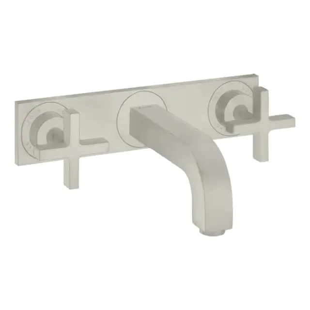 Axor Citterio Смеситель для раковины встраиваемый внешняя часть, с дон. кл., цвет: нержавеющая сталь 39144800