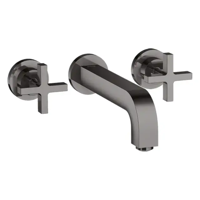 Axor Citterio Смеситель для раковины встраиваемый, внешняя часть, с д/к, цвет: полир. черный хром 39143330