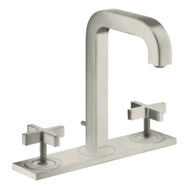 Axor Citterio Смеситель для раковины на 3 отверстия с донным клапаном, цвет: нержавеющая сталь 39134800