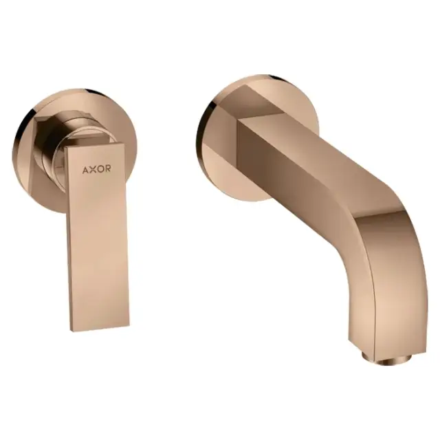 Axor Citterio Смеситель для раковины встраиваемый, внешняя часть, с д/к, цвет: полир. красное золото 39121300