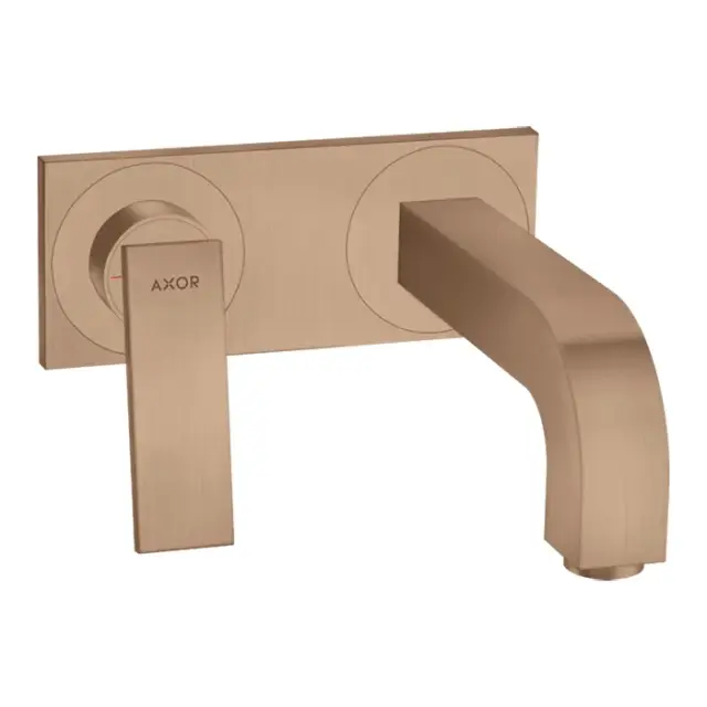 Axor Citterio Смеситель для раковины встраиваемый, внешняя часть, с д/к, цвет: шлиф. красное золото 39119310