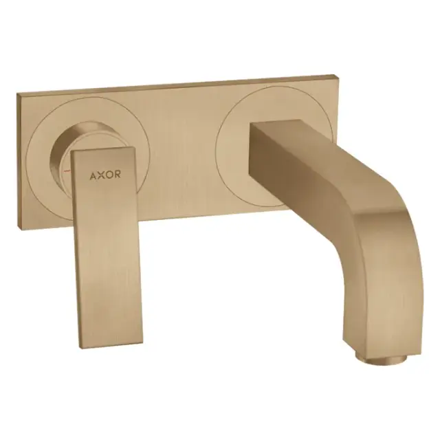 Axor Citterio Смеситель для раковины встраиваемый внешняя часть, с д/к, цвет: шлифованная бронза 39119140