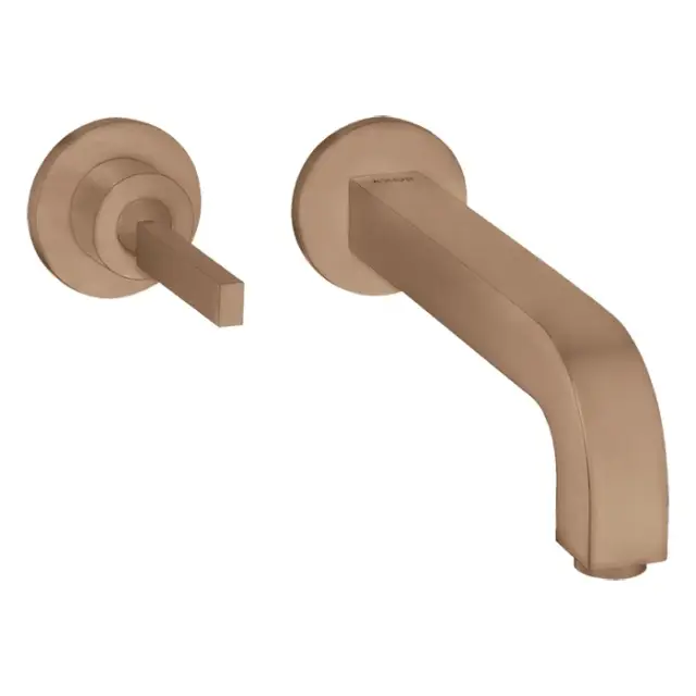 Axor Citterio Смеситель для раковины встраиваемый внешняя часть, с д/к, цвет: шлиф. красное золото 39113310