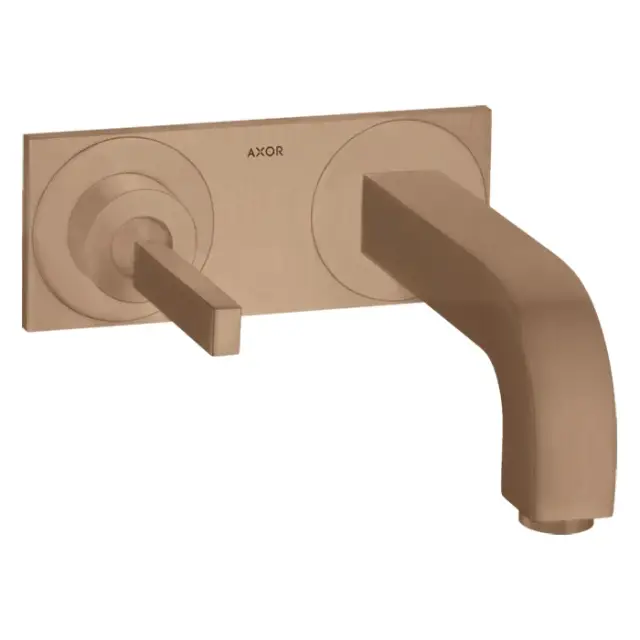 Axor Citterio Смеситель для раковины встраиваемый внешняя часть, с д/к, цвет: шлиф. красное золото 39112310