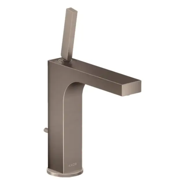 Axor Citterio Смеситель для раковины на 1 отверстие с донным клапаном, цвет: шлифованный никель 39031820