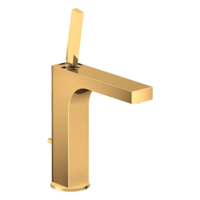 Axor Citterio Смеситель для раковины на 1 отверстие с донным клапаном, цвет: полированное золото 39031990