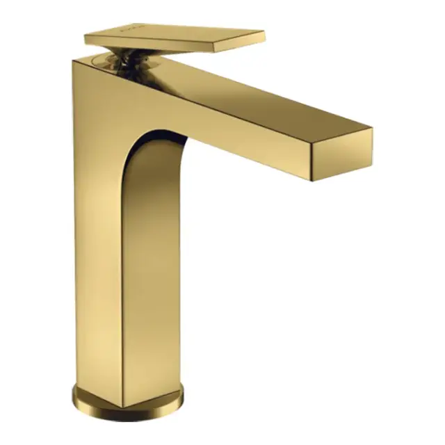 Axor Citterio Смеситель для раковины на 1 отверстие с донным клапаном, цвет: полированное золото 39024990