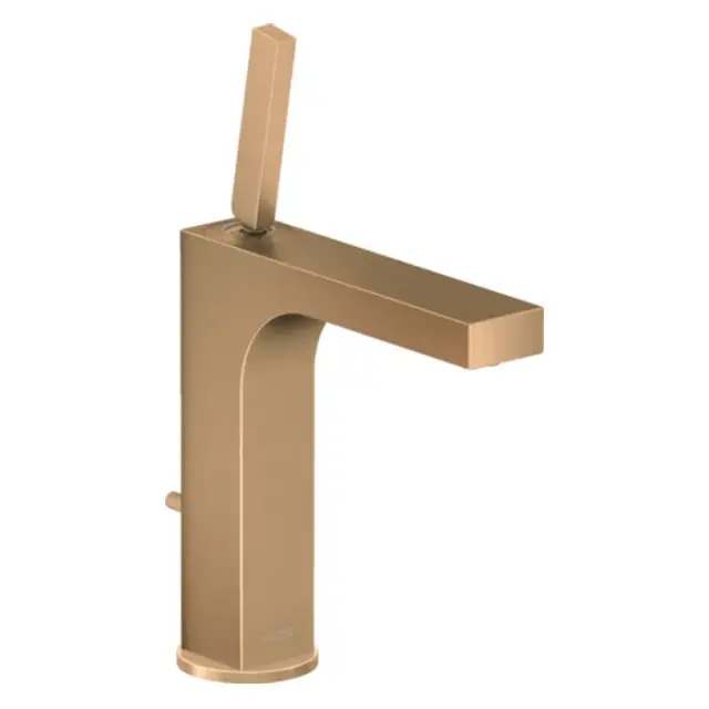 Axor Citterio Смеситель для раковины на 1 отверстие с донным клапаном, цвет: шлифованная бронза 39031140