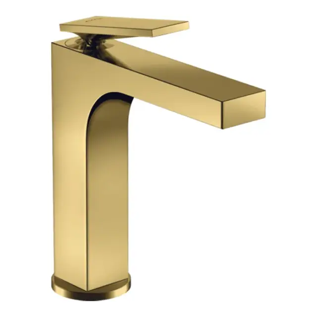 Axor Citterio Смеситель для раковины на 1 отверстие с донным клапаном, цвет: полированное золото 39023990