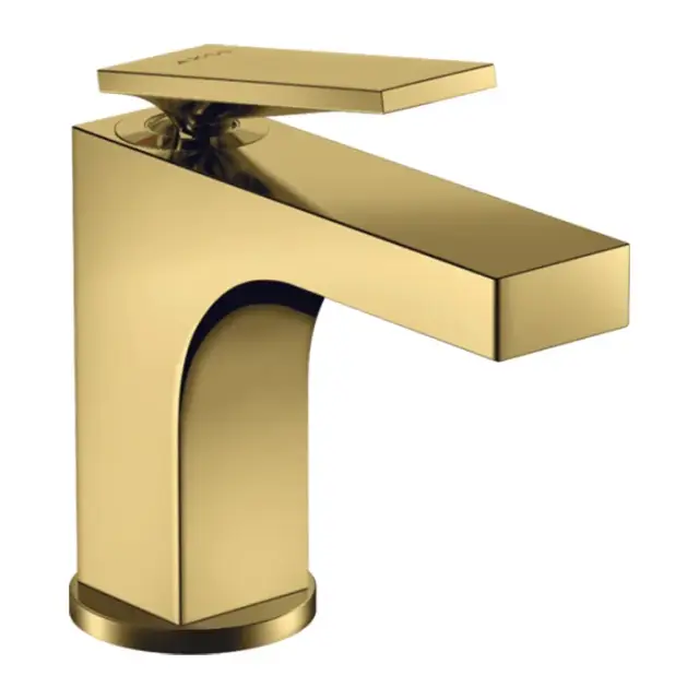 Axor Citterio Смеситель для раковины на 1 отверстие с донным клапаном, цвет: полированное золото 39022990