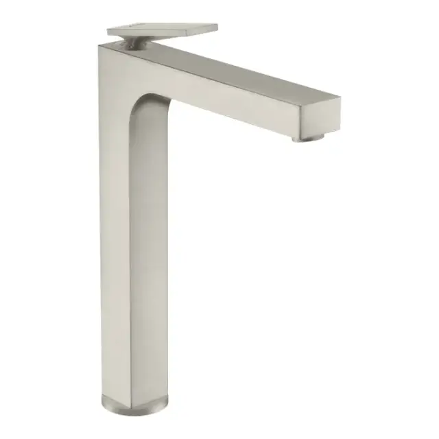 Axor Citterio Смеситель для раковины высокий на 1 отверстие с донным клап., цвет: нержавеющая сталь 39021800