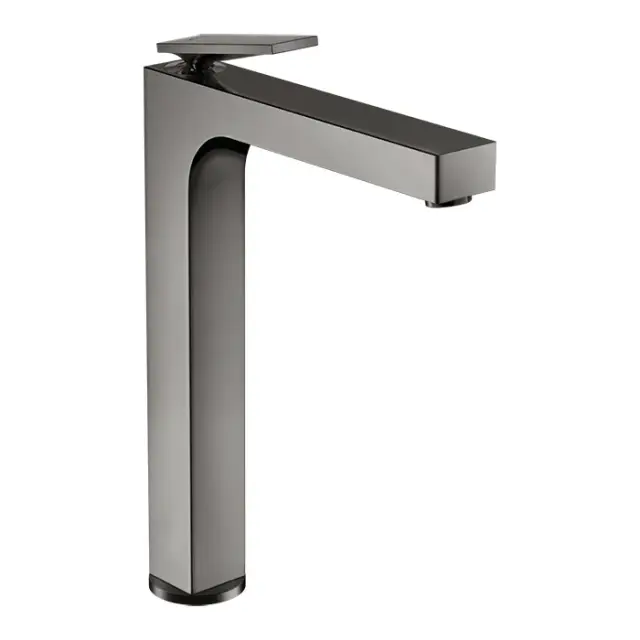 Axor Citterio Смеситель для раковины высокий на 1 отверстие с д/к, цвет: полированный черный хром 39021330
