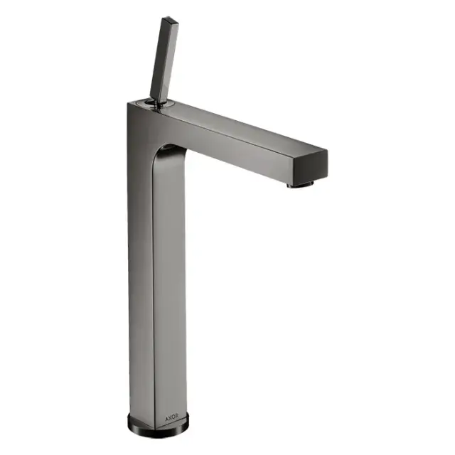 Axor Citterio Смеситель для раковины высокий на 1 отверстие с д/к, цвет: полированный черный хром 39020330