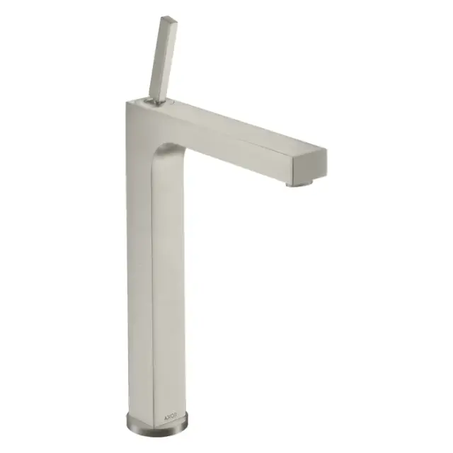 Axor Citterio Смеситель для раковины высокий на 1 отверстие с донным клап., цвет: шлифованный никель 39020820