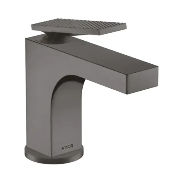 Axor Citterio Смеситель для раковины на 1 отверстие с донным клапаном, цвет: шлифованный черный хром 39001340