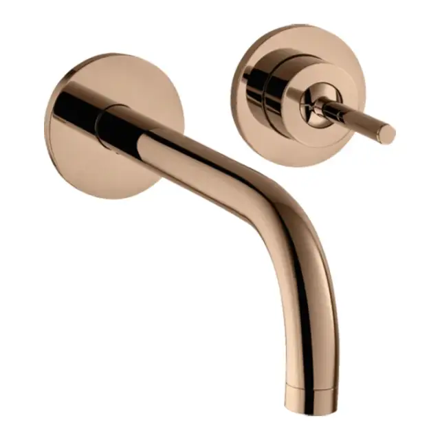 Axor Uno Смеситель для раковины встраиваемый, внешняя часть, с д/к, цвет: полир. красное золото 38116300