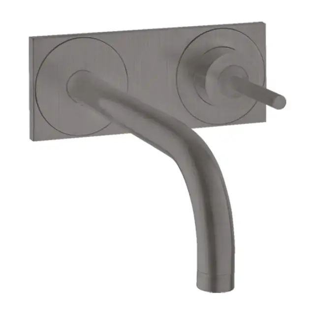 Axor Uno Смеситель для раковины встраиваемый внешняя часть, с д/к, цвет: шлифованный черный хром 38115340