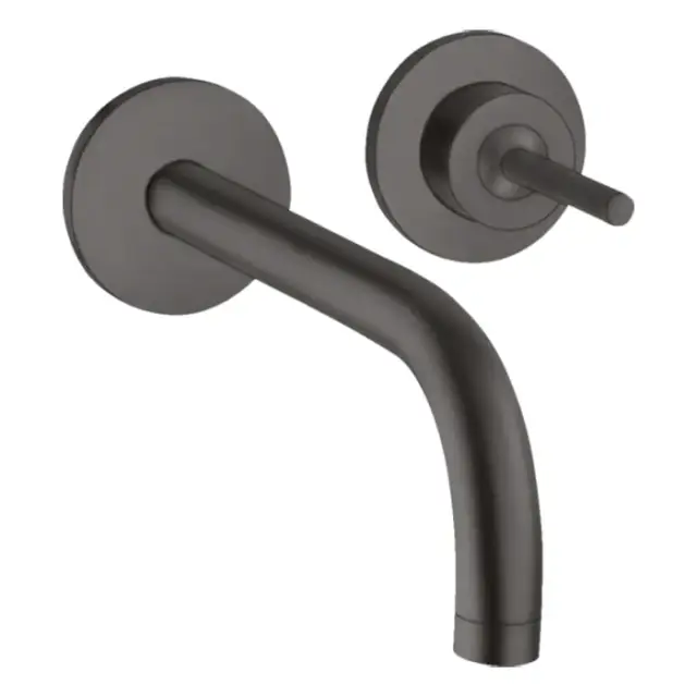 Axor Uno Смеситель для раковины встраиваемый внешняя часть, с д/к, цвет: шлифованный черный хром 38116340