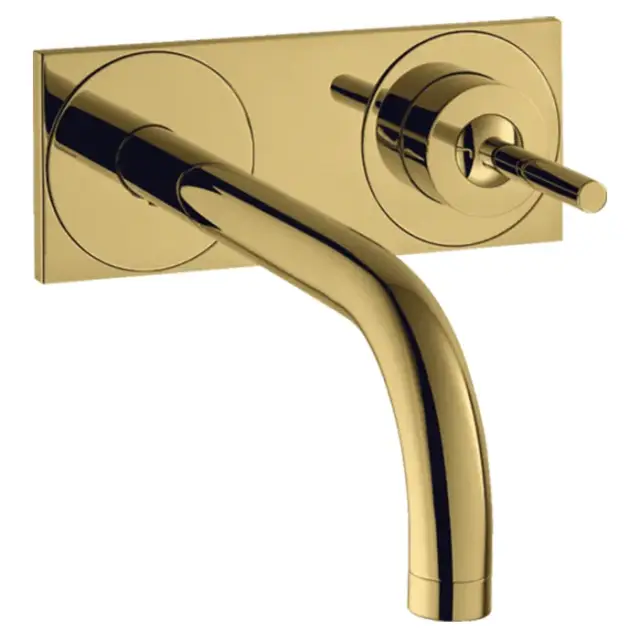 Axor Uno Смеситель для раковины встраиваемый внешняя часть, с дон. клап., цвет: шлифованное золото 38115990