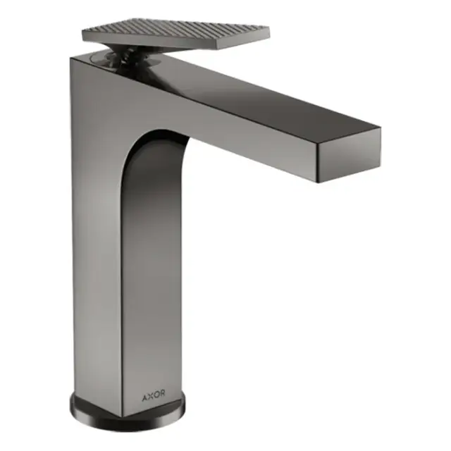 Axor Citterio Смеситель для раковины на 1 отверстие с донным клап., цвет: полированный черный хром 39071330