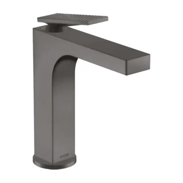 Axor Citterio Смеситель для раковины на 1 отверстие с донным клапаном, цвет: шлифованный черный хром 39071340